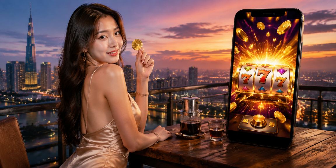 Cảnh quay slot game sôi động với đồ họa Việt Nam